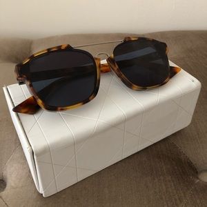 Dior Abstract Square Sunglasses in Tortoise